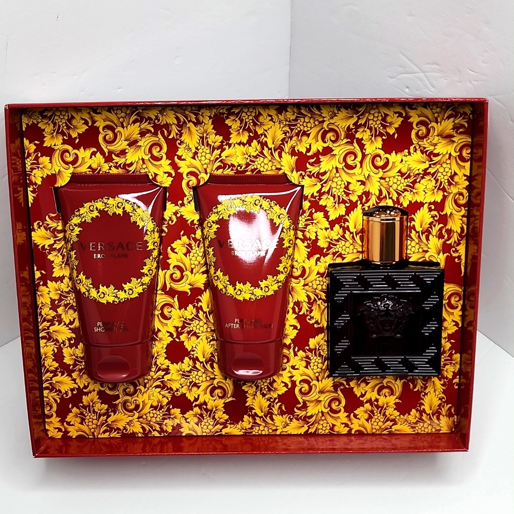 VERSACE EROS FLAME FOR MEN GIFT SET - Picture 2 of 8